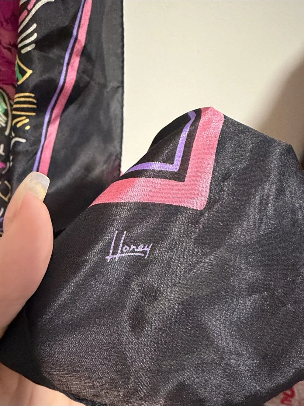 Gorgeous Honey Patterned Silk Scarf